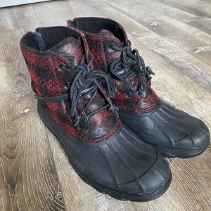 Sperry Saltwater Wedge Tide Wool Rain Boots